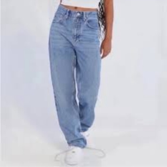 BDG x URBAN OUTFITTERS high rise baggy women’s blue denim jeans - Picture 2 of 11